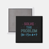Aimant Résolvez Le Problème Faites Le Calcul 67 Mème Drôl (Recto/Verso)