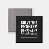 Aimant Résoudre le problème 67 Six Sept Prof de maths drô (Recto/Verso)