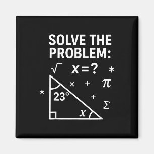 Aimant Résoudre le problème drôle maths 67 mème enseignan