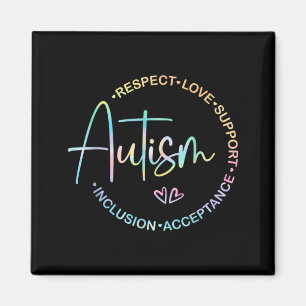 Aimant Respect Amour Soutien Mois de la sensibilisation à