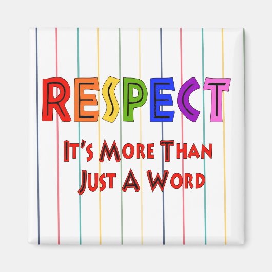 Aimant Respect Rainbow (Devant)