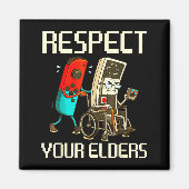 Aimant Respect Your Elders Gaming Clic  (Devant)
