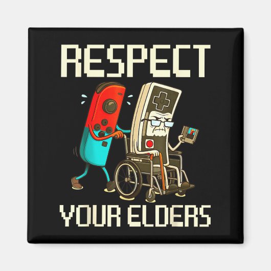 Aimant Respect Your Elders Gaming Clic  (Devant)