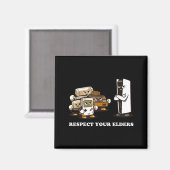 Aimant Respect Your Elders T Retro 90s Gaming  (Recto/Verso)