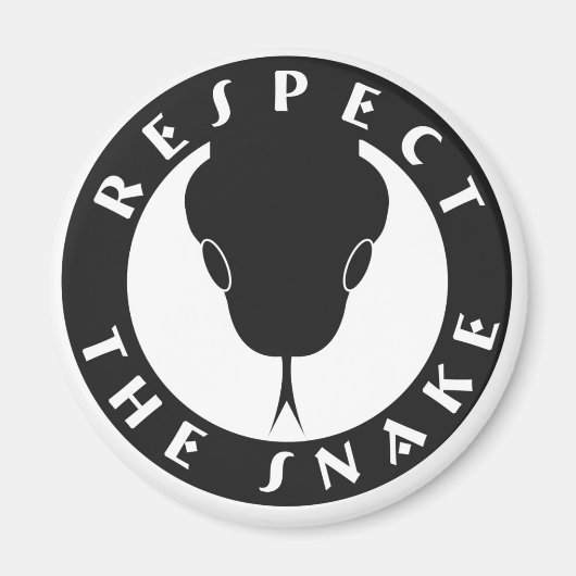 Aimant Respectez L'Aimant Du Serpent (Devant)
