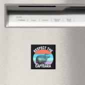 Aimant Respectez Le Capybara Amusing Capybara Fan (In Situ (Lave-vaisselle))
