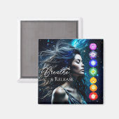 Aimant Respirer et libérer | Belle Femme Ethérée (Recto/Verso)