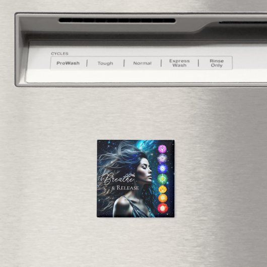 Aimant Respirer et libérer | Belle Femme Ethérée (In Situ (Lave-vaisselle))