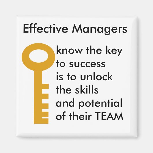 Aimant Responsable TEAMS - clé du succès (Devant)