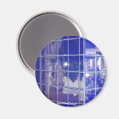 Aimant Ressort chaud, AR BlueTile Reflection Cadeaux (Recto/Verso)