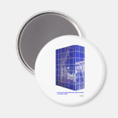 Aimant Ressort chaud, AR BlueTile Reflection Cadeaux (Recto/Verso)