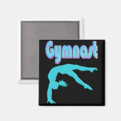 Aimant Ressort de gymnastique Départ Turquoise (Recto/Verso)