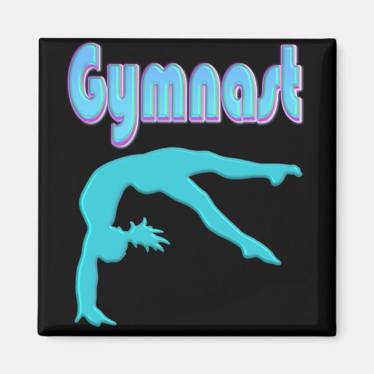 Aimant Ressort de gymnastique Départ Turquoise (Devant)
