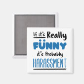 Aimant Ressources humaines RH si c'est vraiment amusant (Recto/Verso)