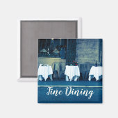 Aimant Restaurant gastronomique pour gourmets et gourmets (Recto/Verso)