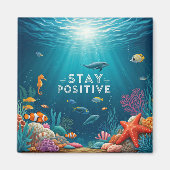 Aimant Rester positif (Devant)