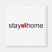 Aimant Restez à la maison (Devant)