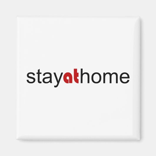 Aimant Restez à la maison (Devant)