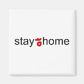 Aimant Restez à la maison (Devant)
