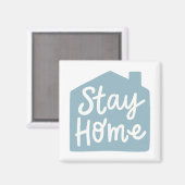 Aimant Restez à la maison (Recto/Verso)