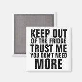 Aimant Restez à l'écart du chelem du réfrigérateur (Recto/Verso)