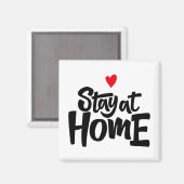 Aimant Restez Au Coeur De La Maison (Recto/Verso)