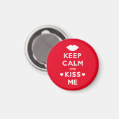Aimant Restez calme et baisez-moi (Recto/Verso)