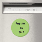 Aimant Restez calme et citez GOLF (In Situ (Lave-vaisselle))