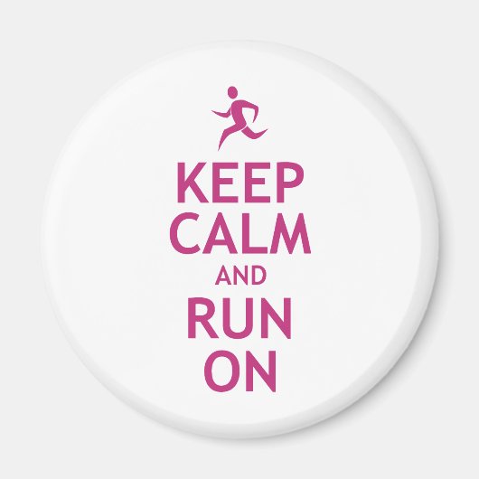 Aimant Restez calme et continuez (Devant)