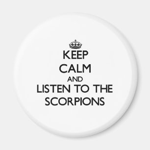 Aimant Restez calme et écoutez les scorpions