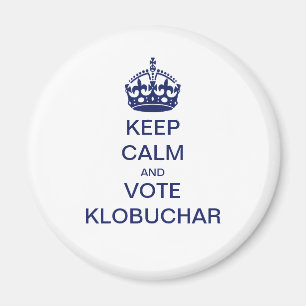 Aimant Restez calme et votez Klobuchar
