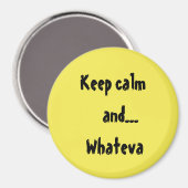 Aimant Restez calme et...WhatsCitation (Recto/Verso)