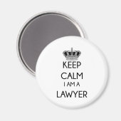 Aimant Restez calme, je suis avocat (Recto/Verso)