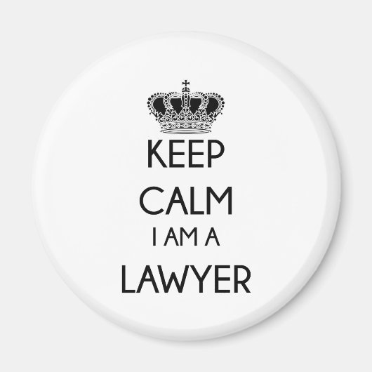 Aimant Restez calme, je suis avocat (Devant)