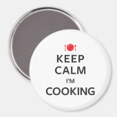 Aimant Restez calme Je suis Cuisine (Recto/Verso)