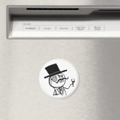 Aimant Restez Classy Internet Mème visage Réfrigérateur a (In Situ (Lave-vaisselle))