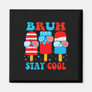 Aimant Restez Cool 4 juillet Popsicle Boys Hommes Usa Dra