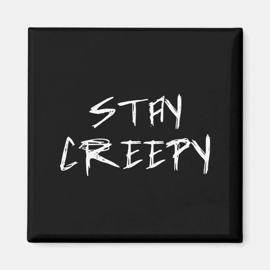 Aimant Restez Créatif Emo Goth Halloween Drôle (Devant)