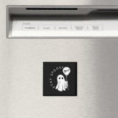 Aimant Restez Éffrayant Boo Cute Ghost Halloween Saison É (In Situ (Lave-vaisselle))