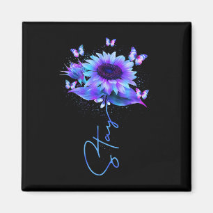 Aimant Restez Sunflower Butterfly Suicide Prevention Awar