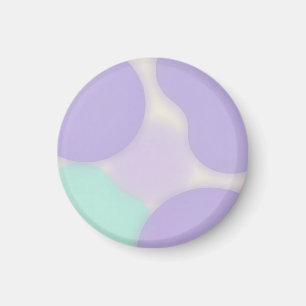 Aimant Résumé Abstrait Organique Tache Lavande Pastel