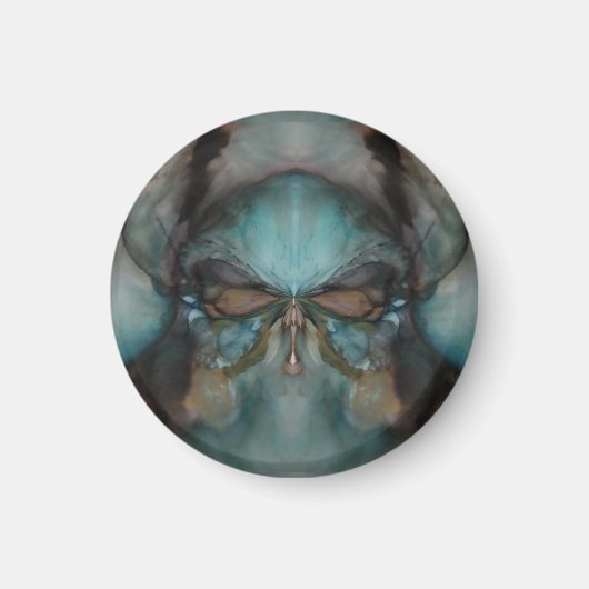 Aimant Résumé Design Effrayant Viking Masque (Devant)