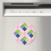 Aimant Résumé du Carré géométrique 18 (In Situ (Lave-vaisselle))