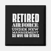 Aimant Retired Air Force Under New Management Retirement (Devant)