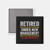 Aimant Retired Husband - Retirement Party - Funny Retirem (Recto/Verso)