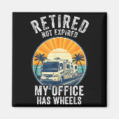 Aimant Retired Not Exred Rv Camper Van Funny Travel Life (Devant)