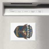 Aimant Retired Semper Fi Marine over eagle & flag (In Situ (Lave-vaisselle))