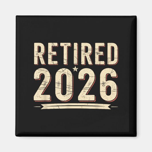 Aimant Retirement 2026 Countdown Retired Ly Dom  (Devant)