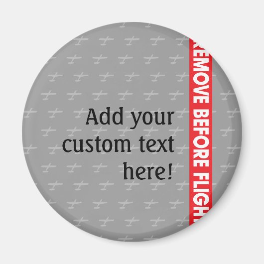 Aimant Retirer avant le vol - Avaiement (Devant)