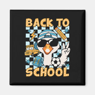 Aimant Retour à l'école drôle Silly Goose Premier jour d'